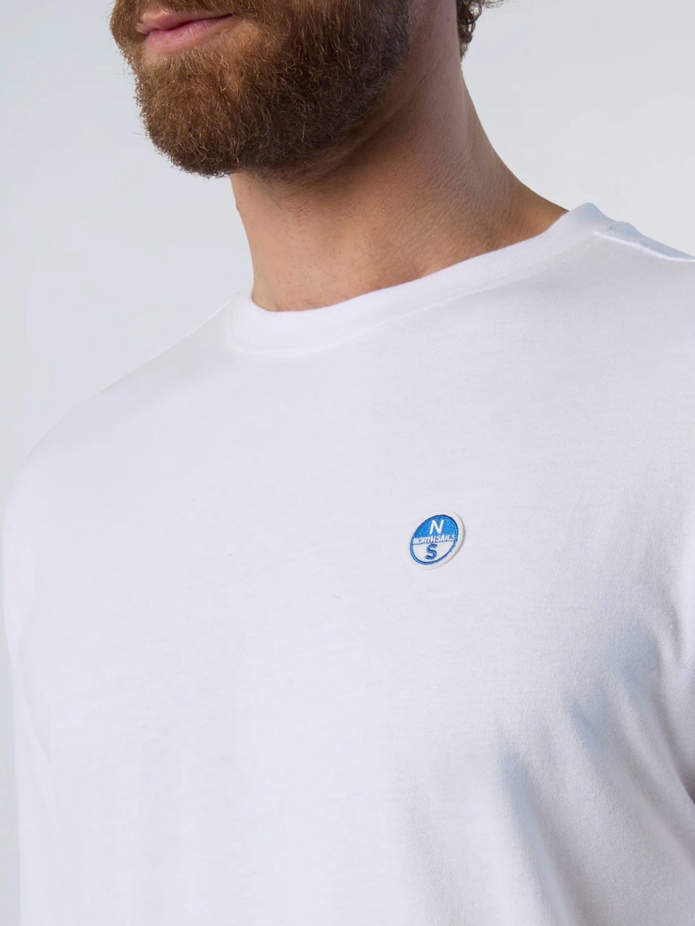 North Sails Crewneck T-Shirt with Logo Patch